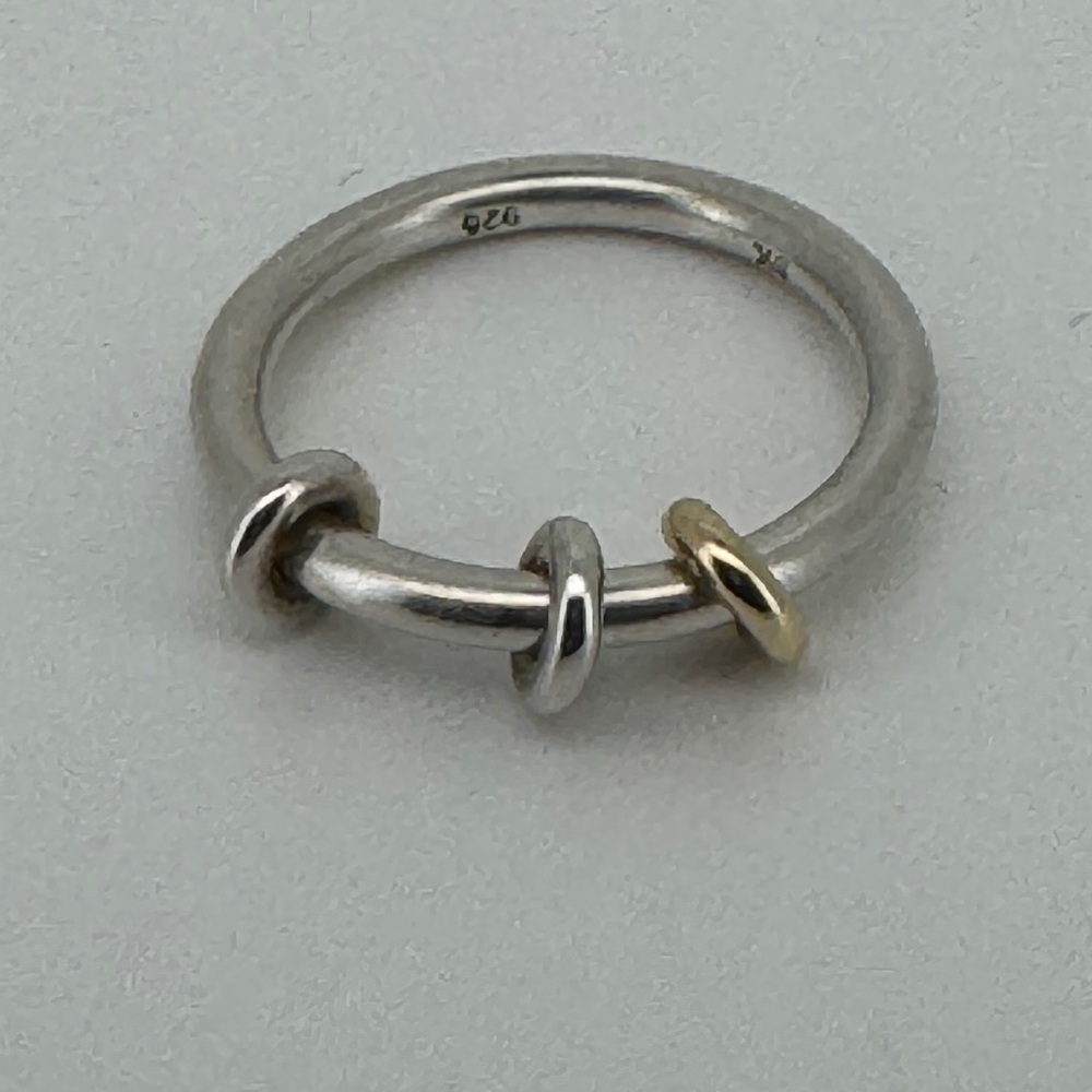 Elegant Silver and Gold Ring